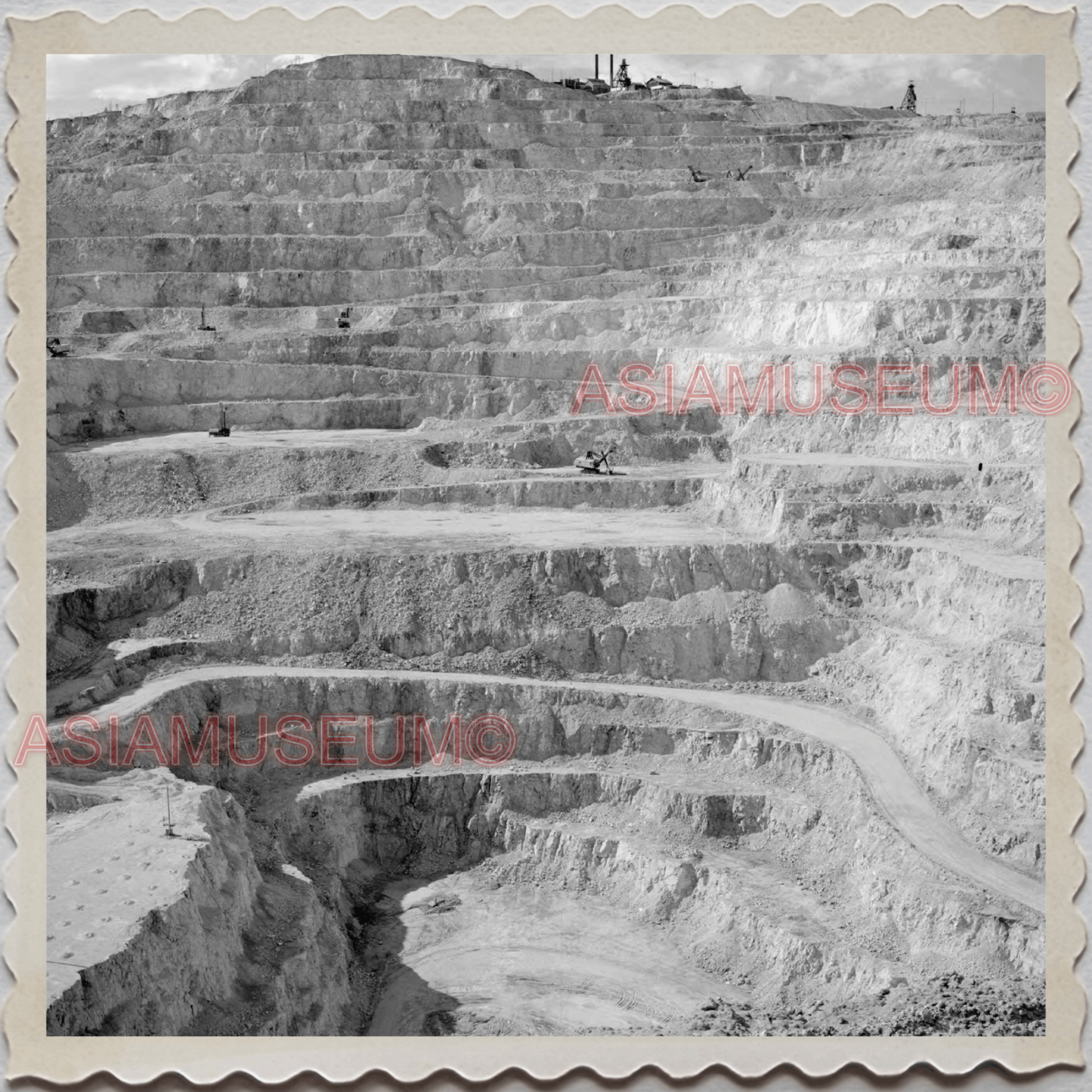 50s BUTTE CITY SILVER BOW MONTANA BERKELEY COPPER MINE VINTAGE USA Photo 10925