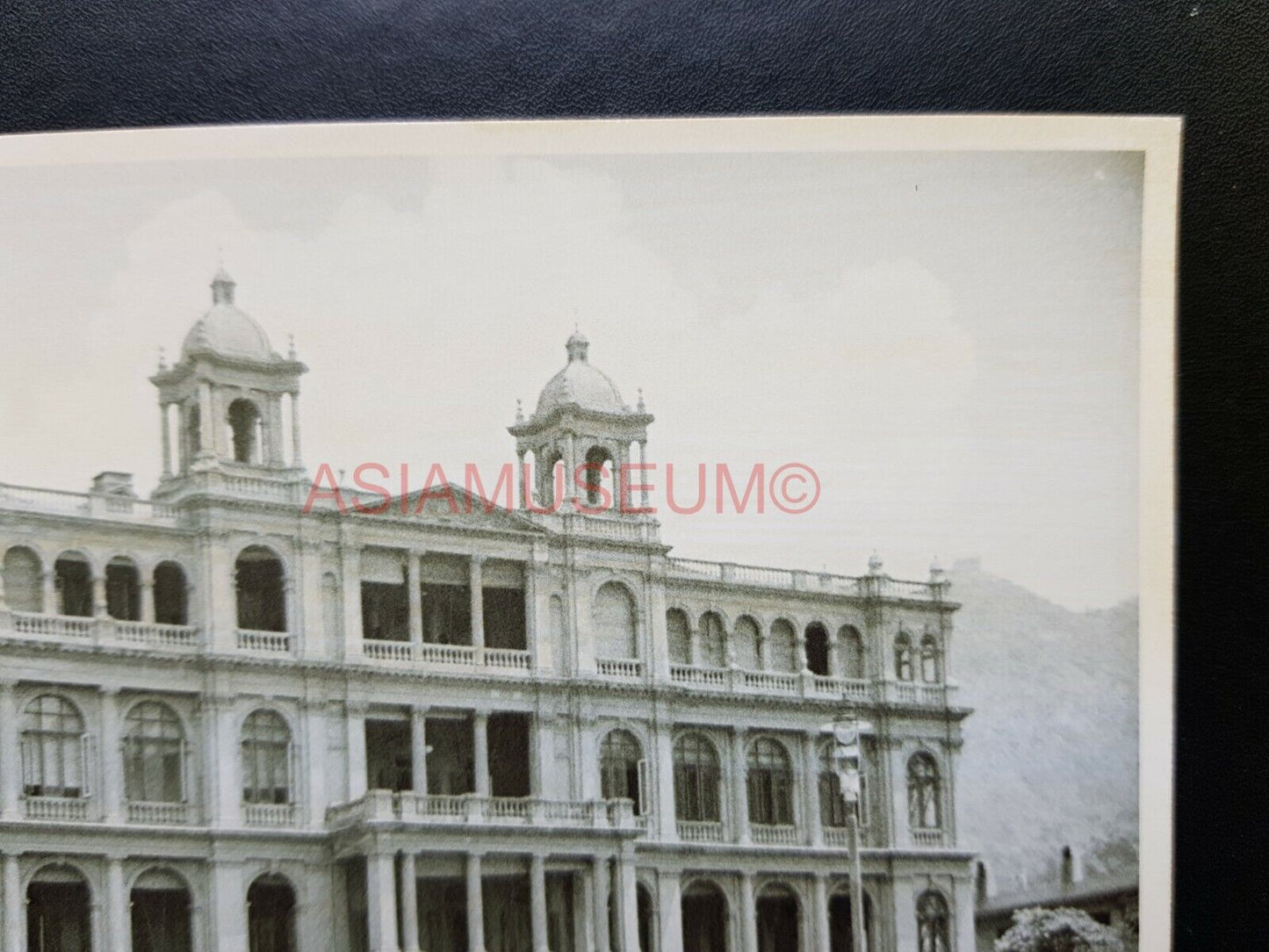 Hongkong Club Connaught Road Central Vintage Hong Kong Photo Postcard RPPC #1938