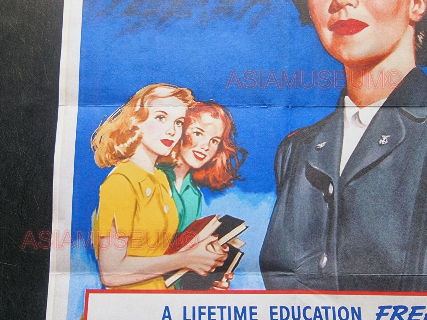 1943 WW2 AMERICA USA WOMEN CADET NURSE CORPS LADY UNIFORM WAR  PROPAGANDA POSTER