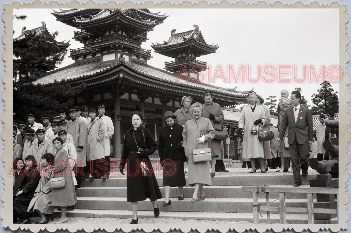 50s JAPAN TOKYO Heian Jingu Shrine Kyoto Garden Temple Old Vintage Photo 25259