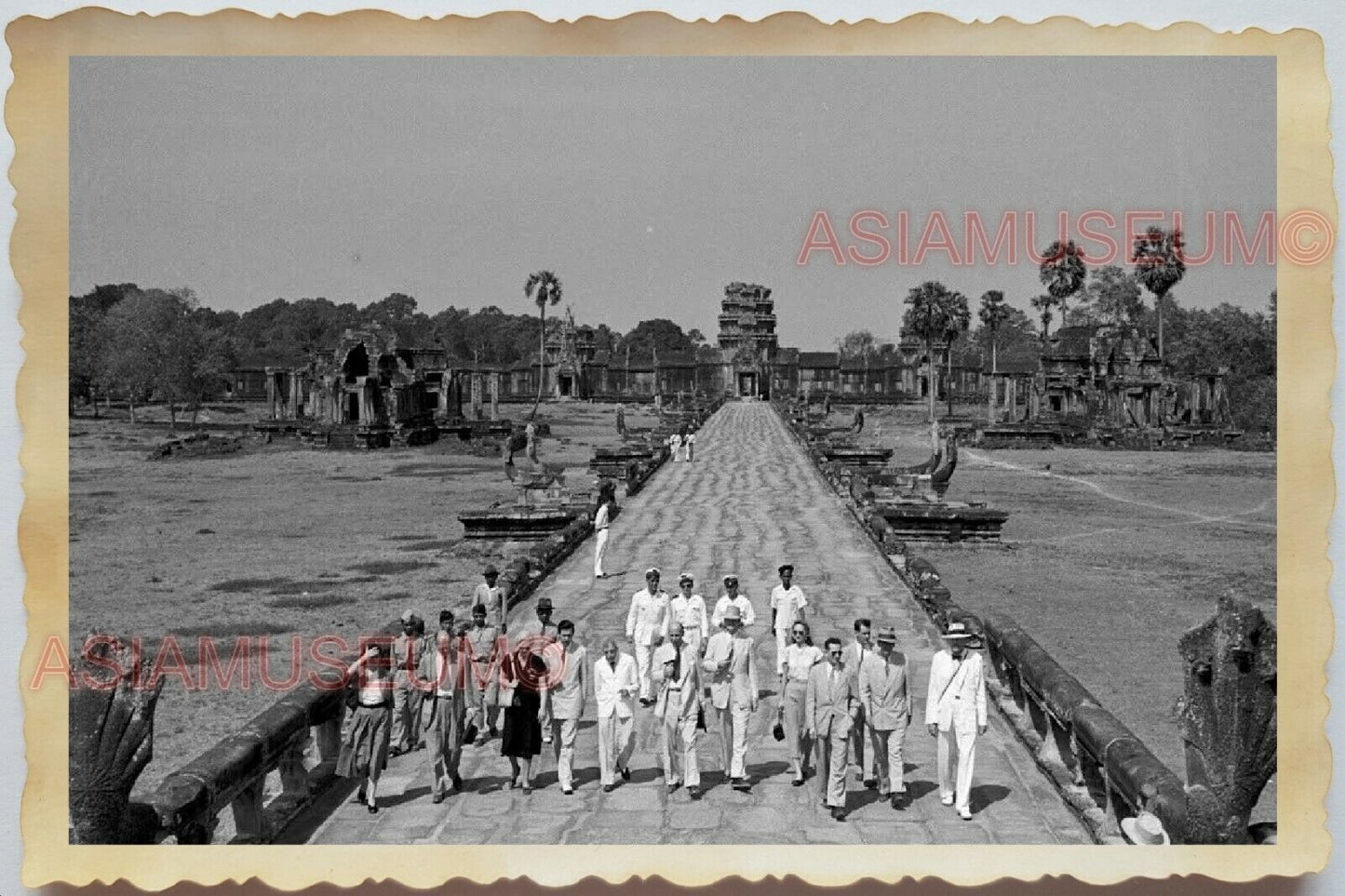 50s Vietnam SAIGON Cambodia Angkor Wat Buddhist Hindu Temple Vintage Photo 1759