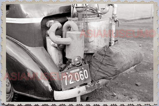 50s JAPAN TOKYO STREET SCENE RETRO CHARCOAL BURNER CAR Old Vintage Photo 25519