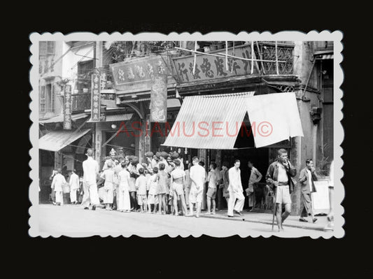 1950s BRITISH INDIA SIKH ARMY STREET SHOP SIGN ADS Vintage Hong Kong Photo #1385