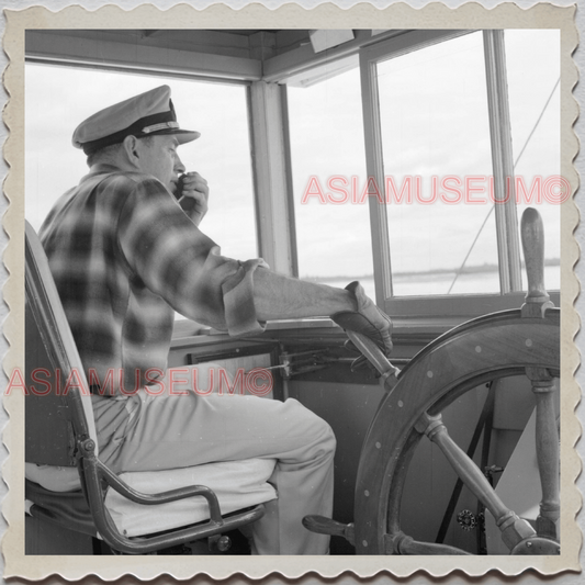 50s FAIRBANKS NORTH STAR BOROUGH ALASKA SHIP CAPTAIN VINTAGE OLD USA Photo 12201