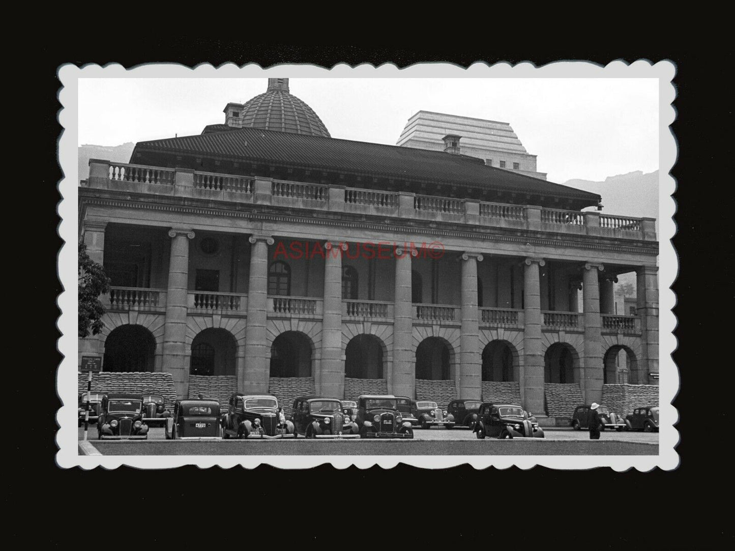 HONG KONG Car Supreme Court British Colony Building Street Old Photo 香港老照片 #741