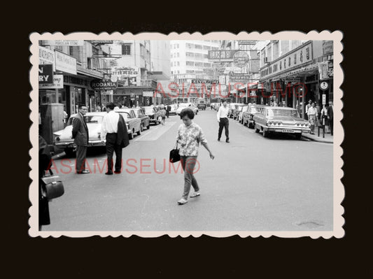 1950's Kowloon Shopping Street Scene Ad Vintage Hong Kong Photograph 香港旧照片 #2572