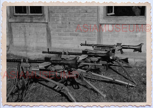 WWii D-DAY NORMANDY EUROPE ARMY Soldier Machine Gun Rifle Wehrmacht Photo A062