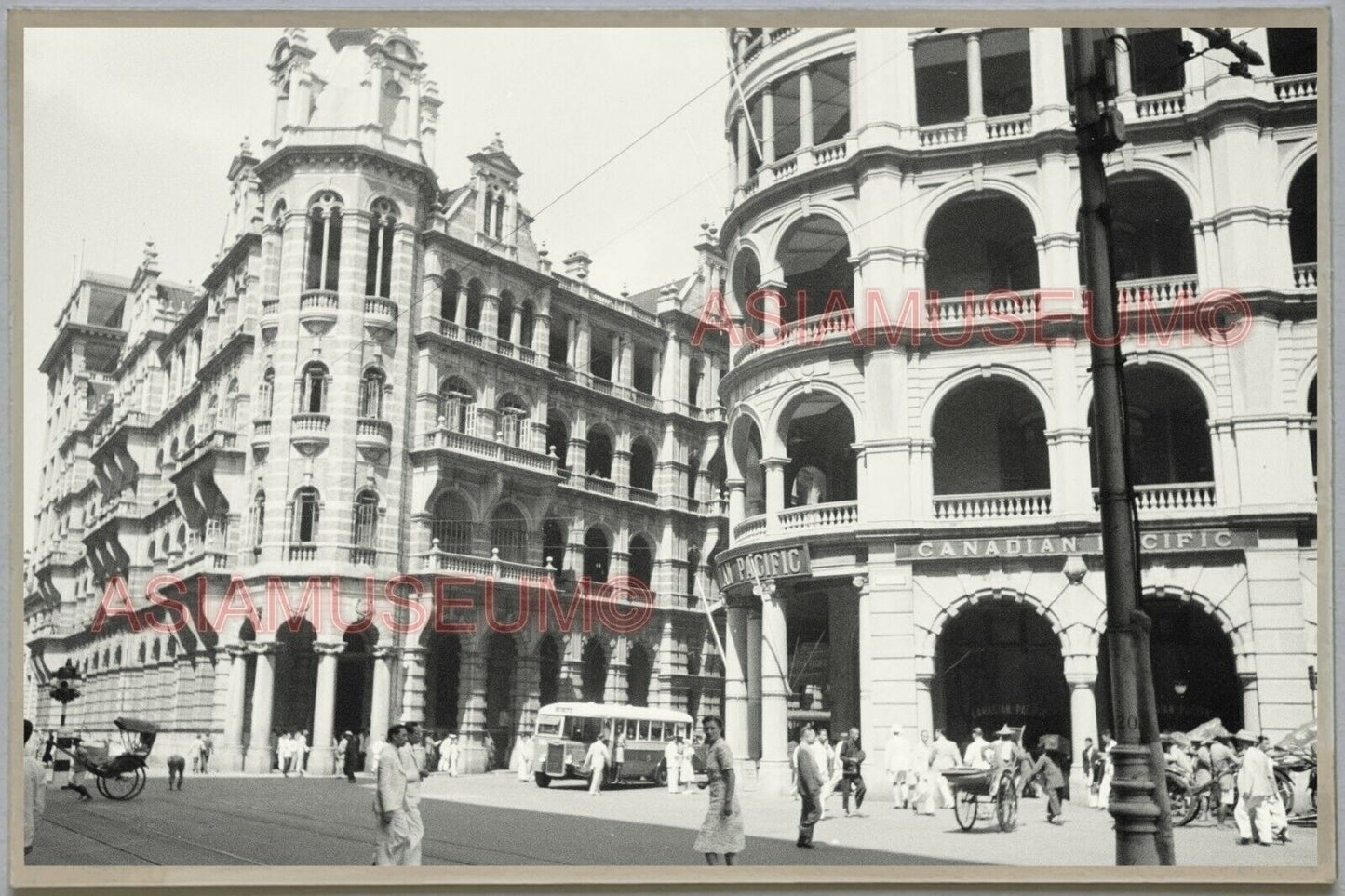 WW2 Central Post Office Bus HONG KONG VINTAGE PHOTO POSTCARD RPPC 1200 香港舊照片明信片