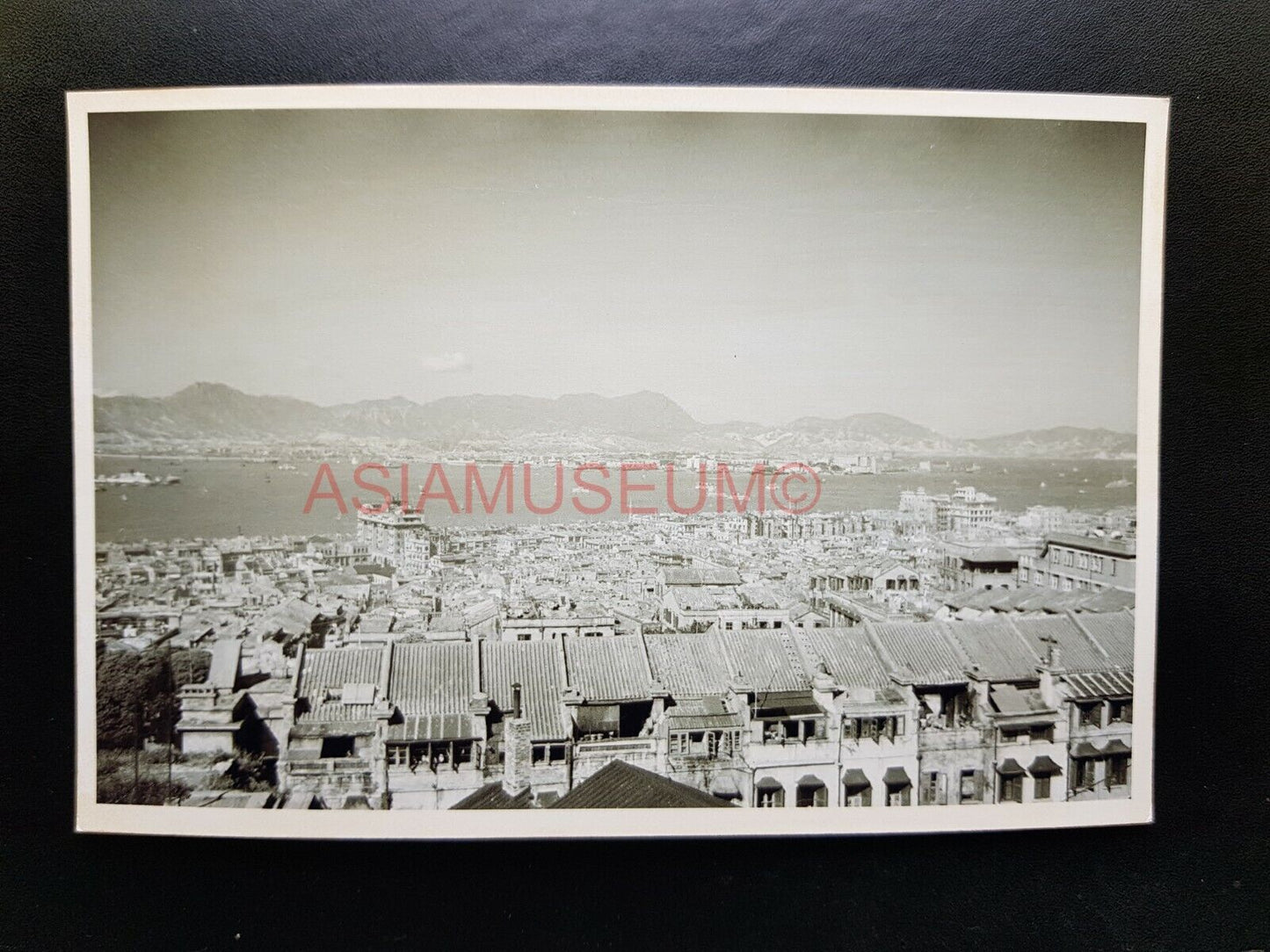 Panoramic City Kowloon Ferry Terminal Harbor Hong Kong Photo Postcard RPPC #2881