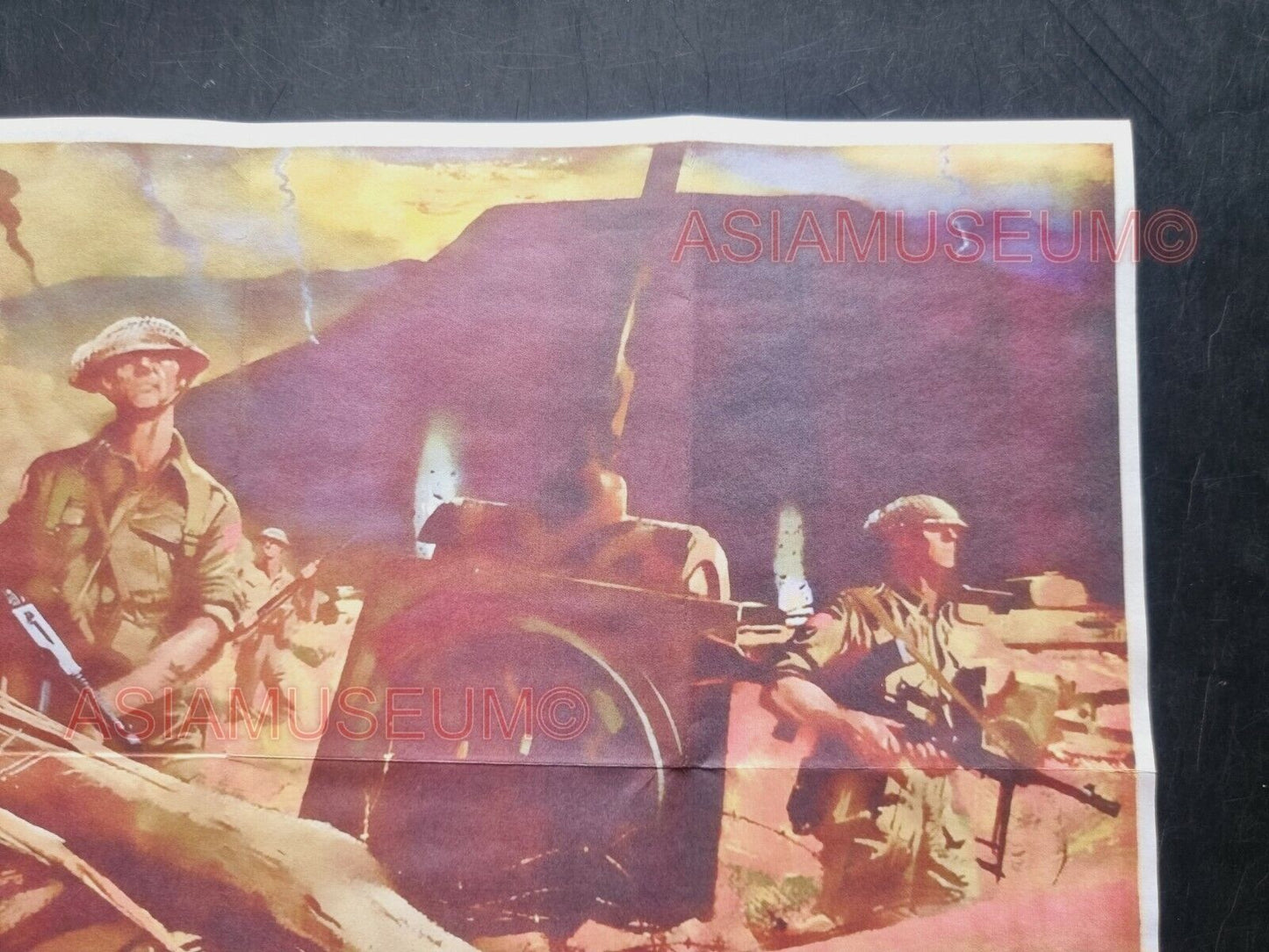 1943 WW2 USA AMERICA BUY WAR VICTORY BONDS BATTLE ARMY CANNON  PROPAGANDA POSTER