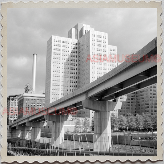 50s PITTSBURGH PENNSYLVANIA ALLEGHENY FORT PITT BRIDGE VINTAGE USA Photo 11323