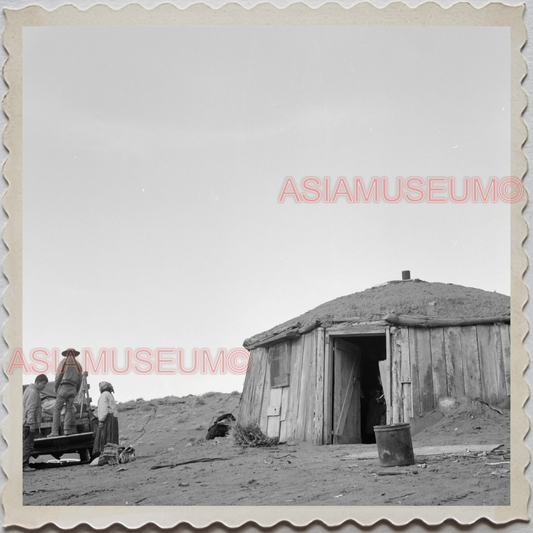 50s NAVAJOLAND NAVAJO ARIZONA NEW MEXICO TRUCK HOGAN HOUSE OLD USA Photo 10799