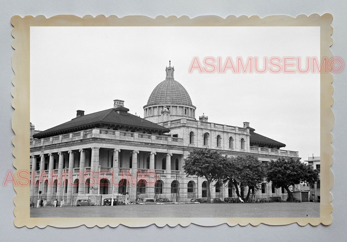 1940s SUPREME COURT STATUE SQUARE CENTRAL  VINTAGE HONG KONG Photo 18396 香港旧照片