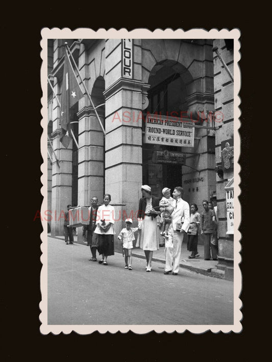 Central British Family Shopping Des Voeux Road Hong Kong Photograph 香港旧照片 #2518