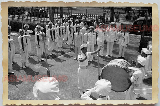 50s Vietnam War Indochina Army French General Bao Dai Band Vintage Photo #619