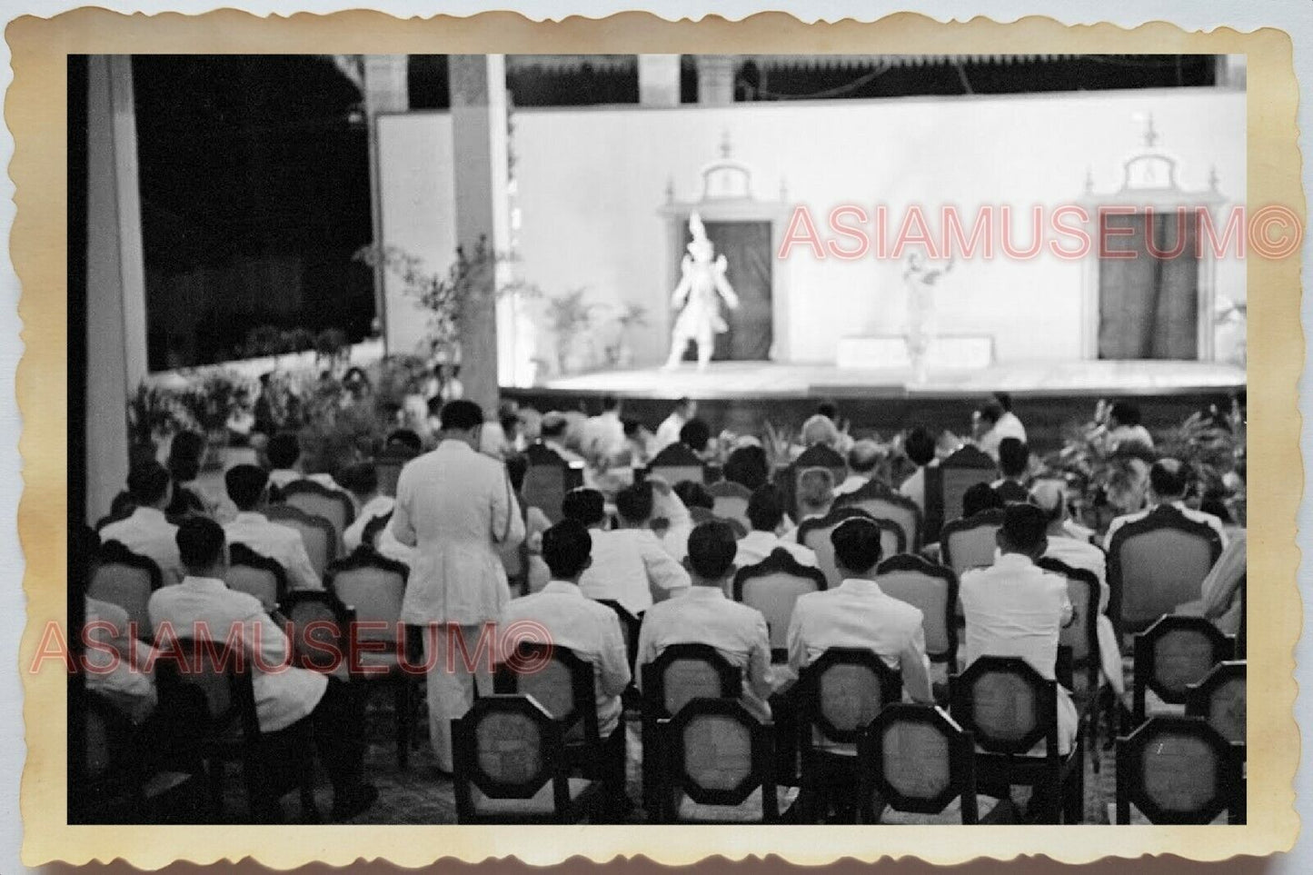 50s Vietnam Indochina Ho Chi Minh Saigon Traditional Dance Vintage Photo #569