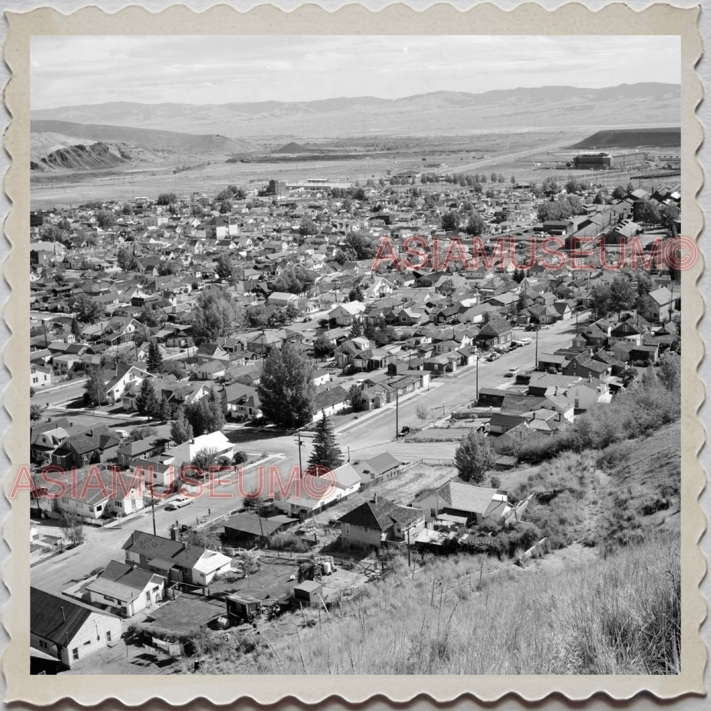 50s ANACONDA CITY DEER LODGE COUNTY MONTANA BUTTE HOUSE VINTAGE USA Photo 8593