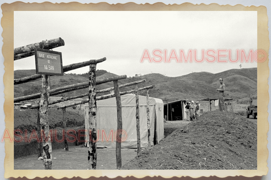 40s WW2 Vietnam MILITARY GUERILLA BASE TRAINING TRENCHES WAR Vintage Photo 28357