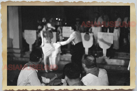 50s Vietnam Indochina Saigon Bar Cabaret Dancing Sailor Vintage Photograph #504