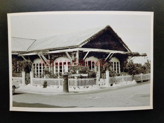 Victoria Peak Cafe Tram Car British Colonial Build Hong Kong Photo Postcard RPPC