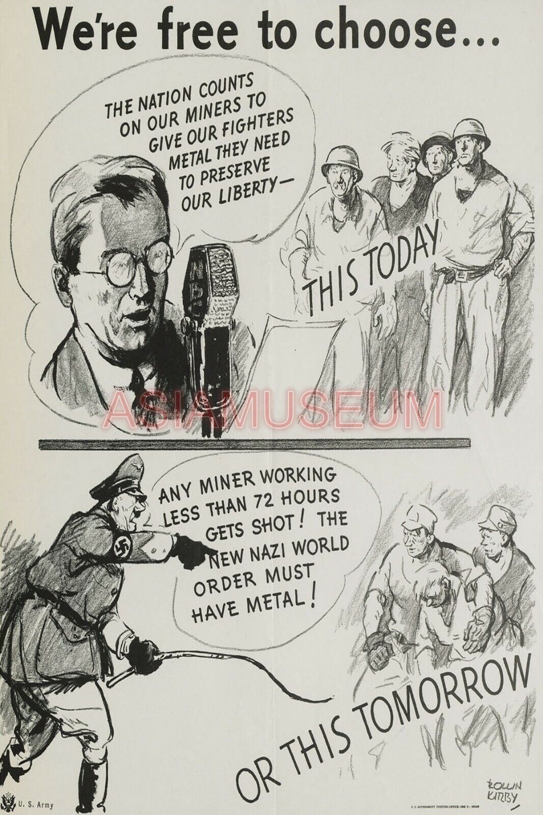 1942 WWii USA AMERICA WAR WORKER JAPAN TOJO CARTOON COMIC FUNNY WHIP Postcard