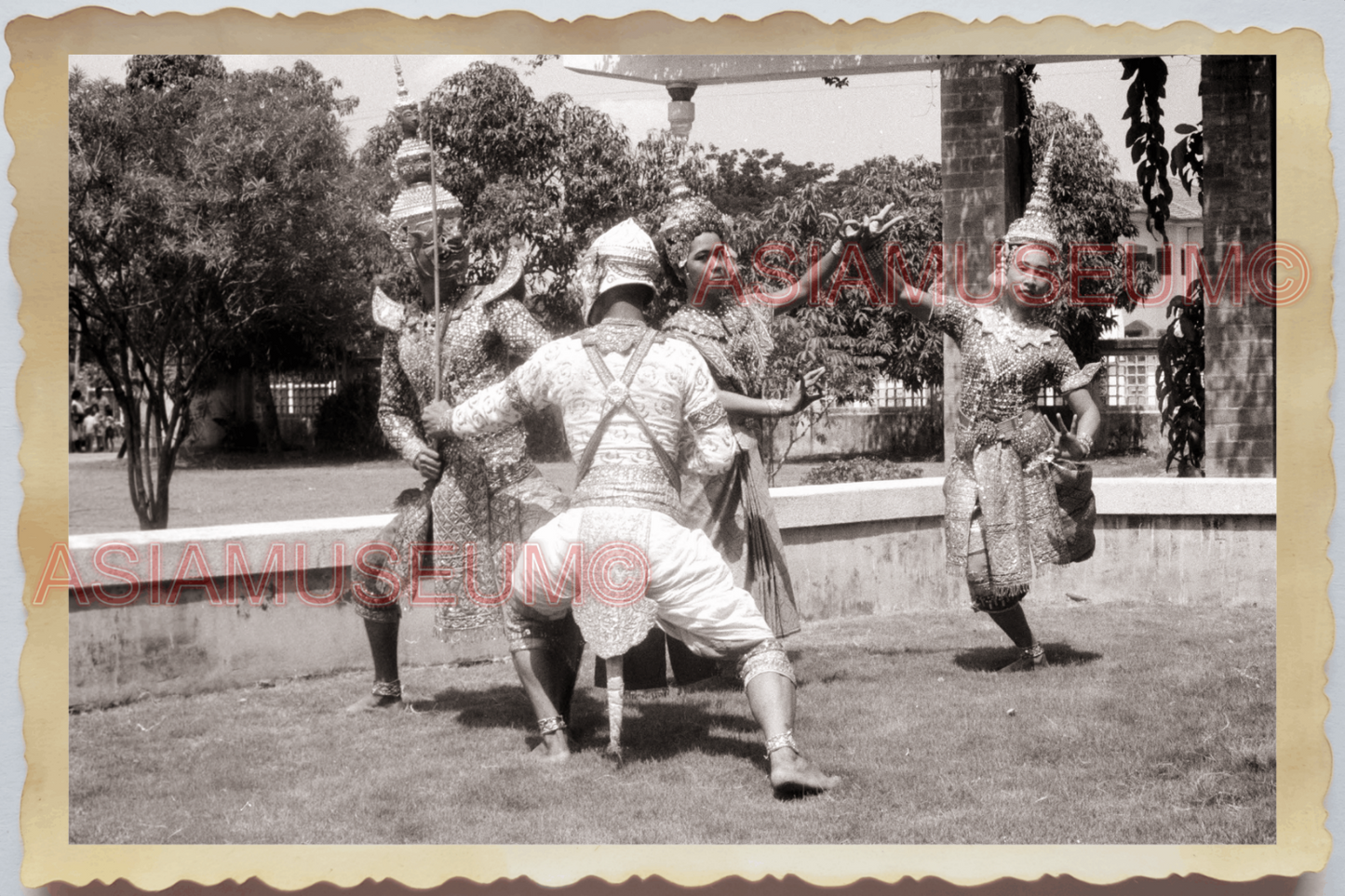 50s THAILAND BANGKOK TRADITIONAL DANCE MUSIC LADY BEAUTY  Vintage Photo 29189