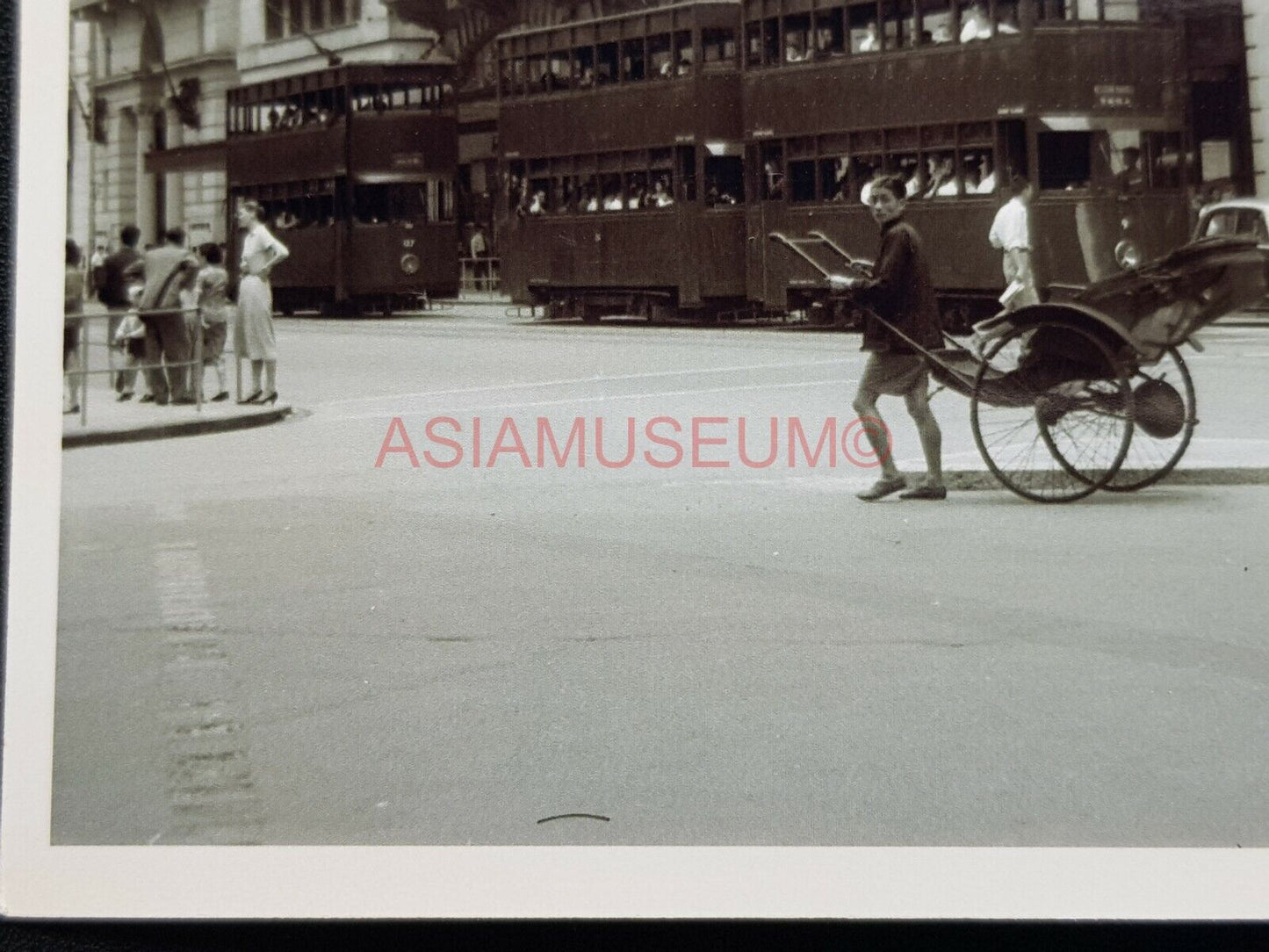 Gloucester Building Des Voeux Road Pedder Street Photo B&W Postcard RPPC 2454