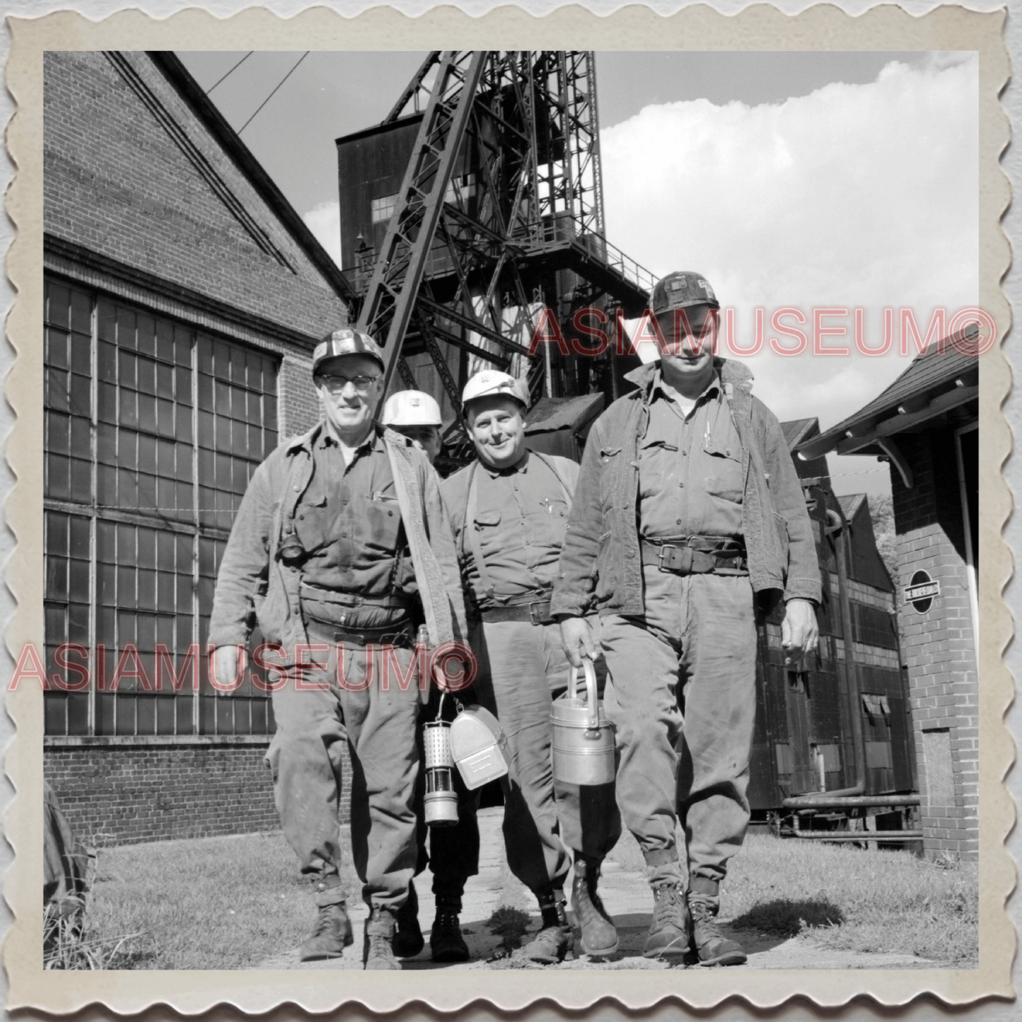 50s NEMACOLIN PENNSYLVANIA BUCKEYE COAL MINE WORKER OLD VINTAGE USA Photo 12600