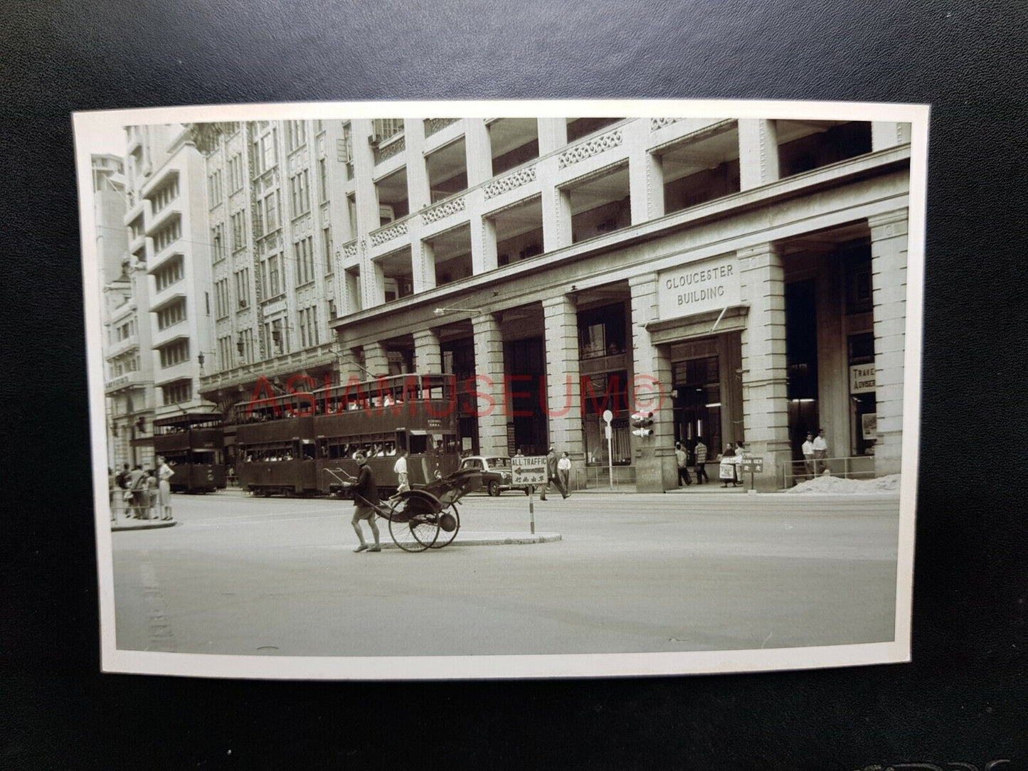 Gloucester Building Central Pedder Street Voeux Hong Kong Photo Postcard RPPC