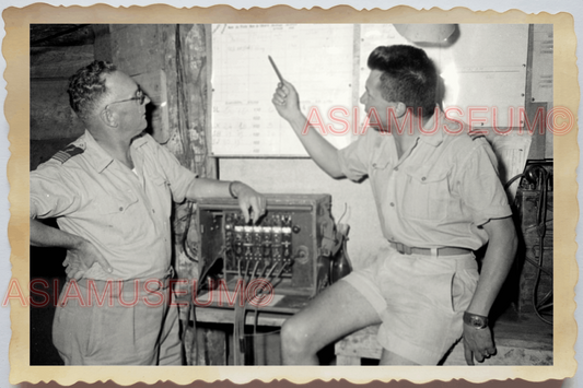 40s WW2 Vietnam FRENCH MILITARY ARMY OFFICER WAR STRATEGY ii Vintage Photo 26918