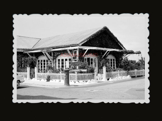 1950s The Victoria Peak Café Restaurant Lookout B&W Vintage Hong Kong Photo #663