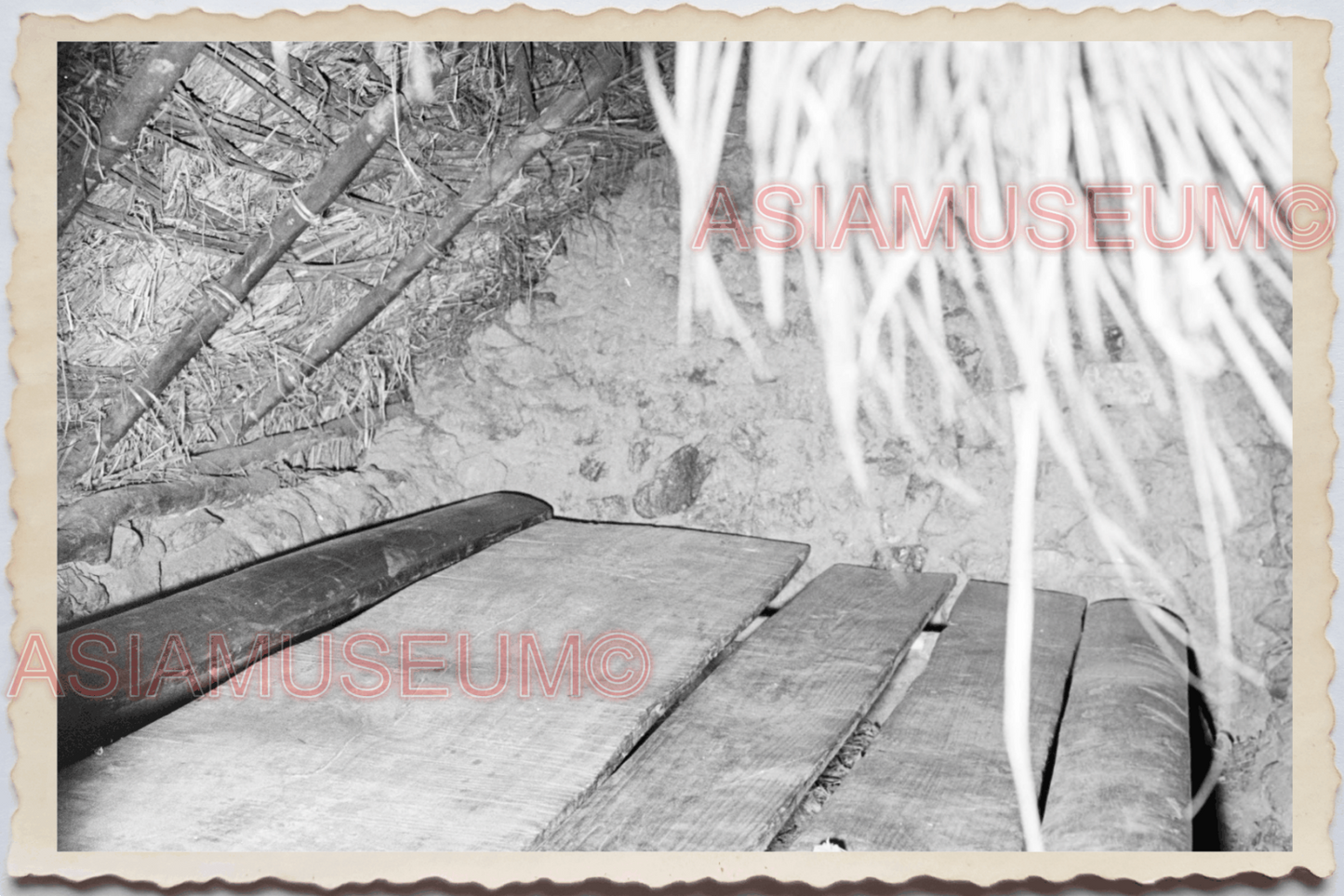 50s PHILIPPINES MOUNTAIN TRIBE HOUSE HUT LUZON HOME VILLAGE Vintage Photo 24145