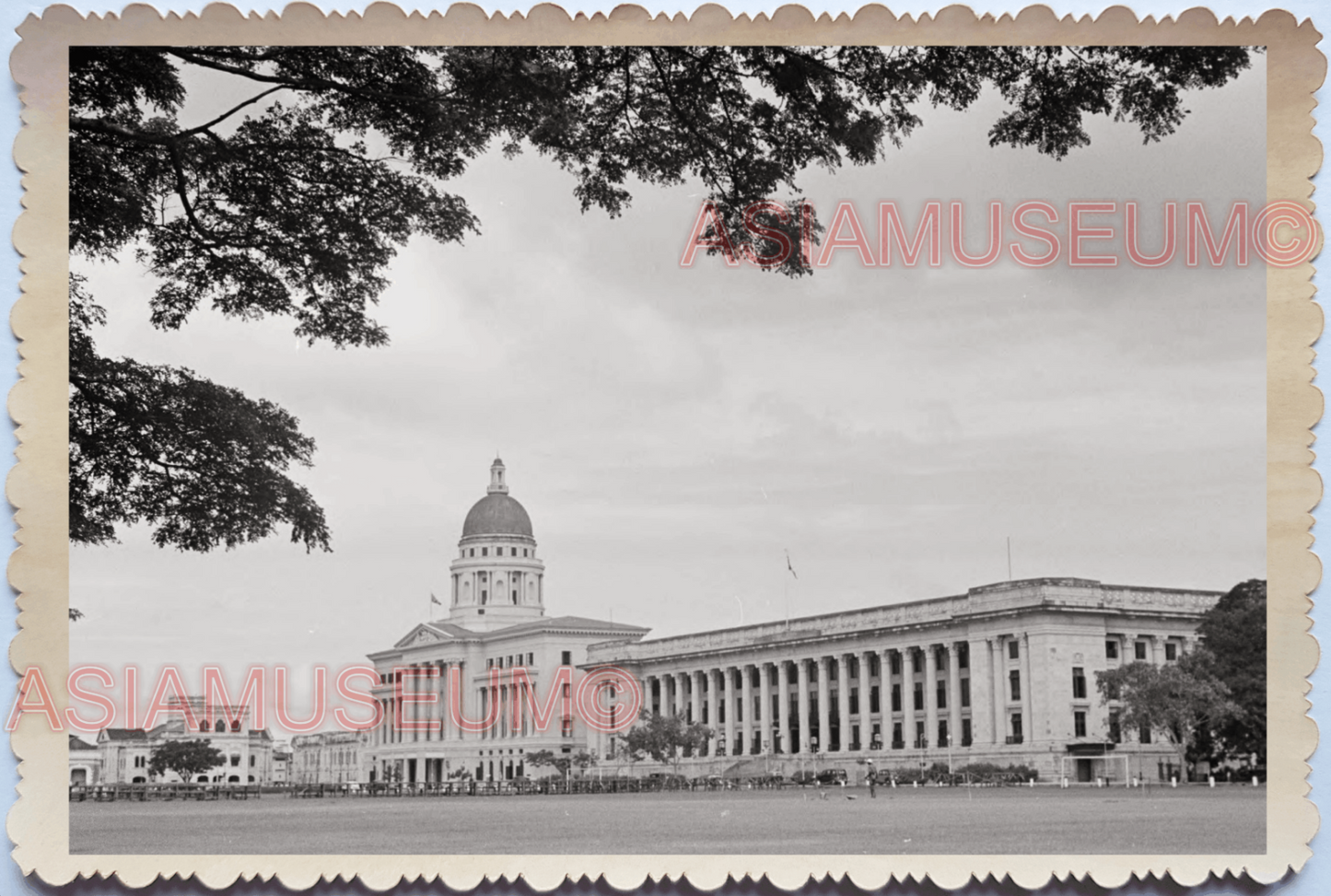 WW2 Supreme Court Building City Hall St Andrew's Vintage Singapore Photo 17729