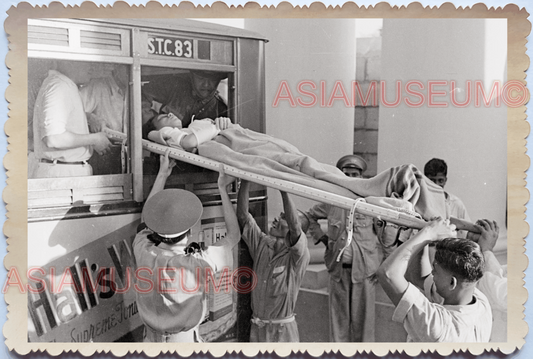 WW2 Ambulance Military Medical Personnel British Vintage Singapore Photo 18722