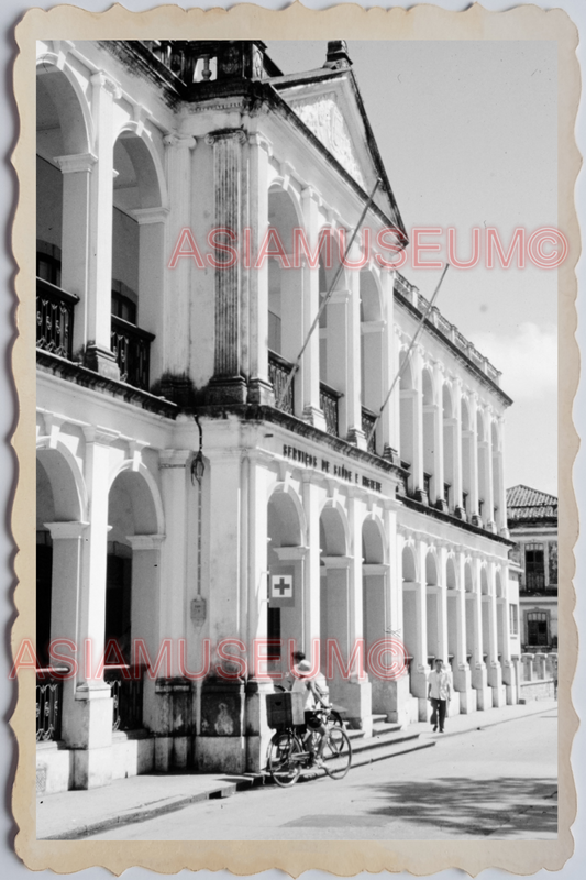 40s MACAU MACAO PORTUGUESE COLONY BUILDING STREET SCENE Vintage Photo 澳门旧照片36601