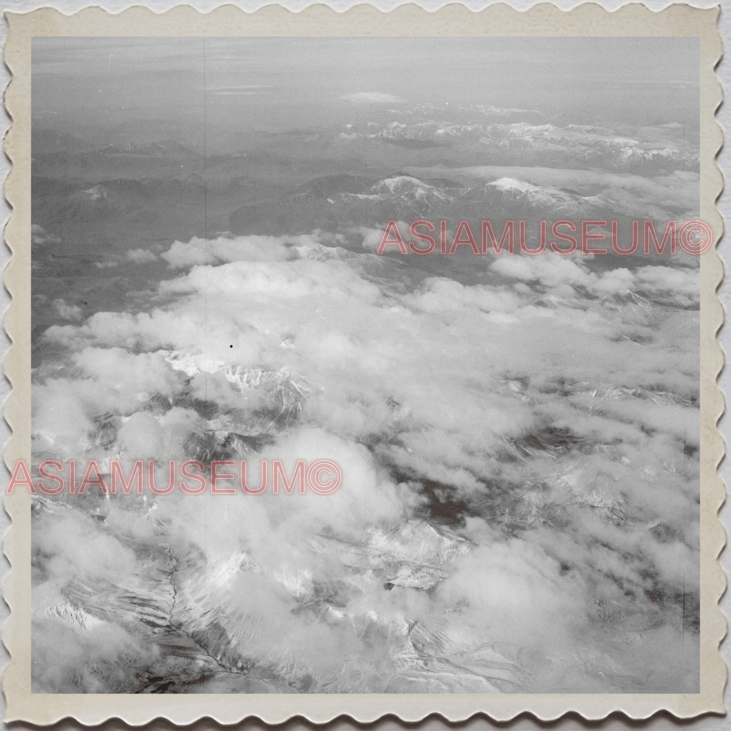 50s FAIRBANKS NORTH STAR BOROUGH ALASKA AERIAL VIEW snow VINTAGE USA Photo 12058