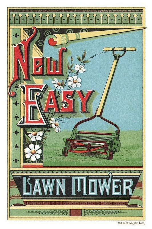 1950s America Milton Bradley Lawn Mower Ads Vintage Advertisement Postcard #019