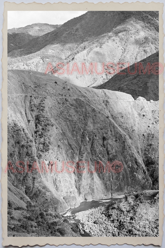 50s PHILIPPINES LUZON CORDILLERA MOUNTAIN AERIAL VIEW BANAUE VINTAGE Photo 24091