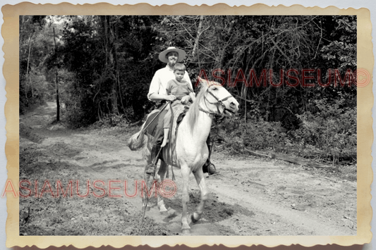 40s WW2 Vietnam WESTERN HORSE BOY CALVARY ARMY SOLDIER OLD VINTAGE Photo 26536