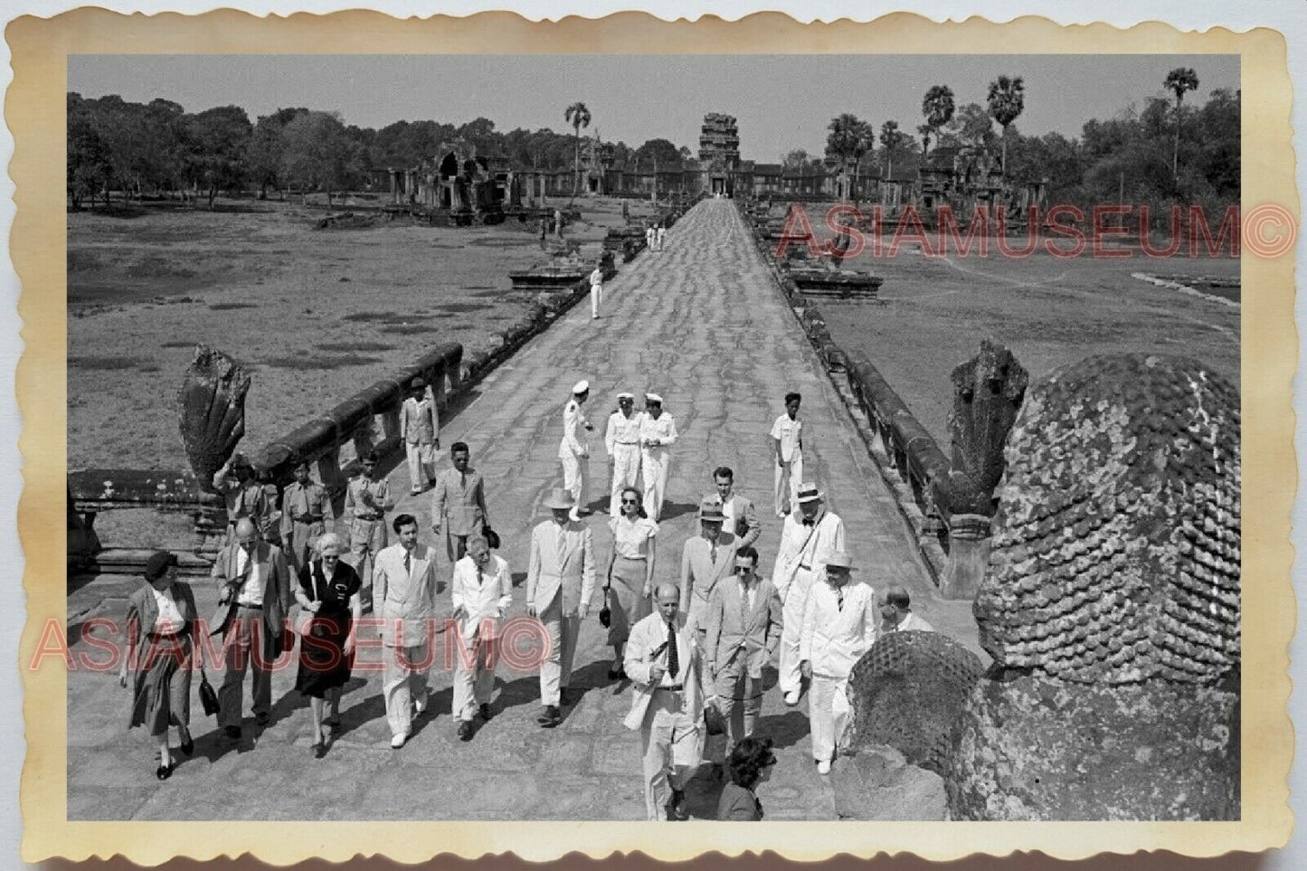 50s Vietnam SAIGON Cambodia Angkor Wat Buddhist Hindu Temple Vintage Photo 1629