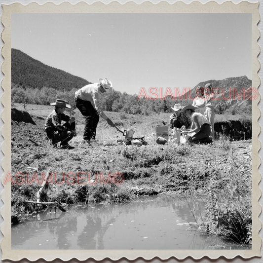 40s AUGUSTA KRONE RANCH COWBOY BARBEQUE BBQ VINTAGE OLD USA AMERICA Photo S9262