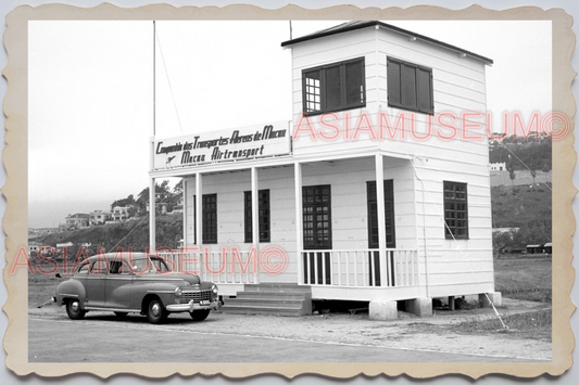 40's MACAU MACAO Portuguese Colony Air Traffic Tower Vintage Photo 澳门旧照片 #26349