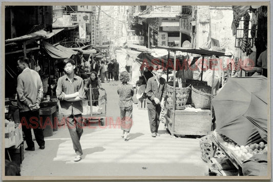 WW2 Street Market Women Lady HONG KONG VINTAGE PHOTO POSTCARD RPPC 1289 香港舊照片明信片