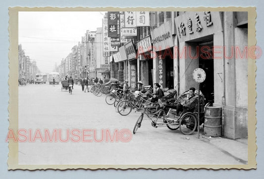 Chongqing South Road Street Scene Bus Vintage Taiwan Taipei Photo 台湾老照片 #28304