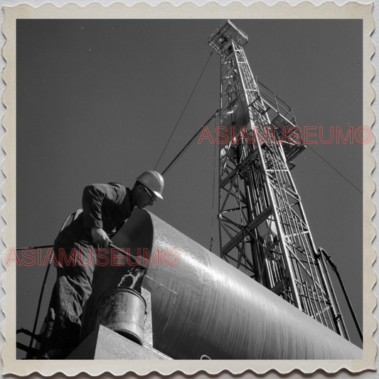 50s AUGUSTA KRONE RANCH COWBOY CRANE TOWER VINTAGE OLD USA AMERICA Photo S9808