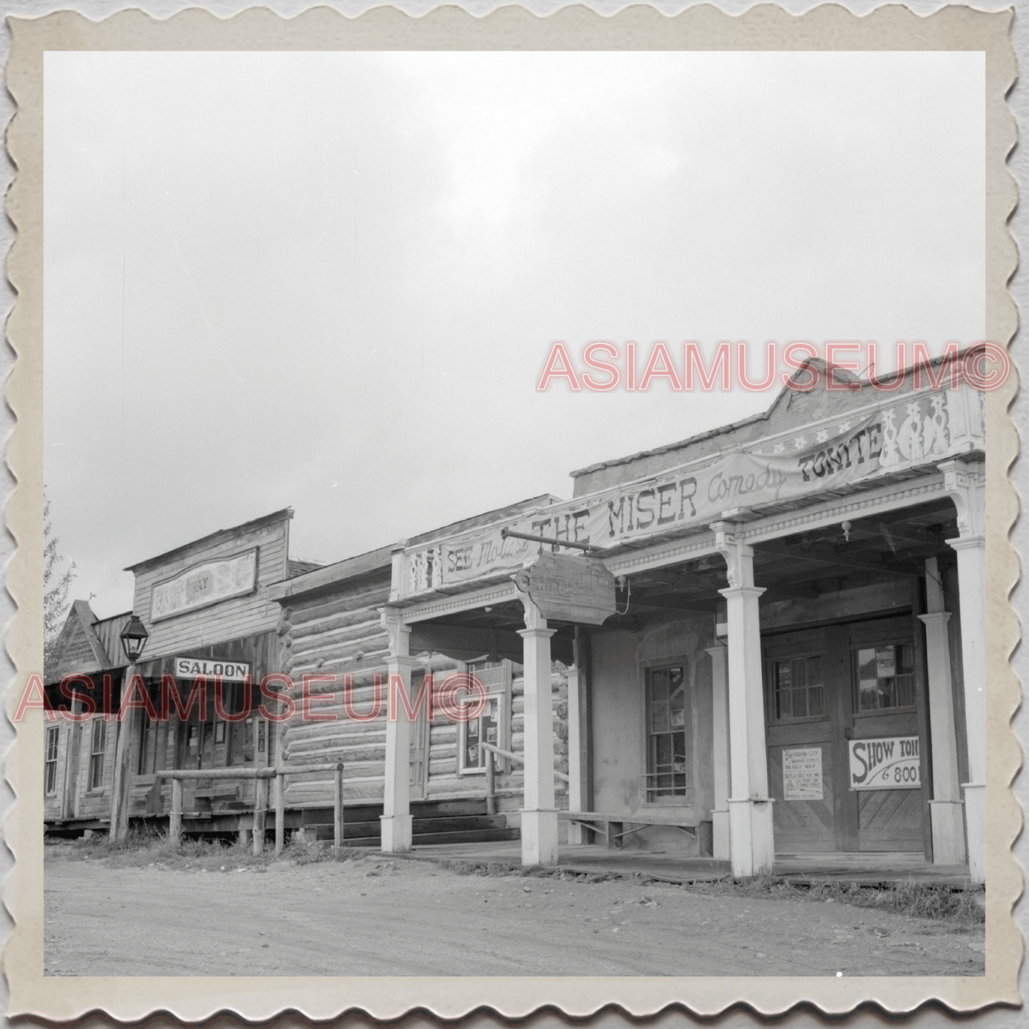 50s VIRGINIA CITY STOREY NEVADA RENO HISTORIC BUILDING STREET OLD USA Photo 9392