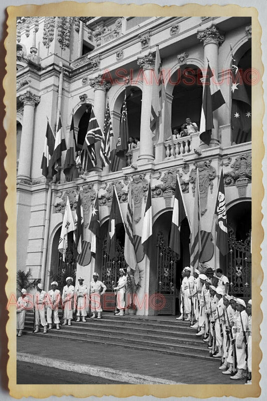 50s Vietnam SAIGON BAO DAI HO CHI MINH NAVY STREET CITY HALL Vintage Photo 491