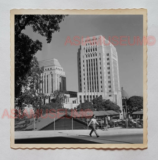 Des Voeux Road Central Bank Of China B&W Old Hong Kong Photograph 香港旧照片 30114