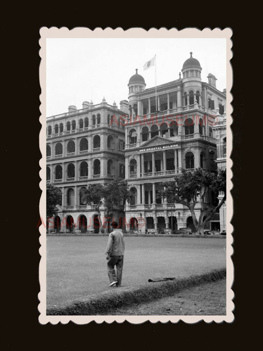 New Oriental Building Connaught Road Street B&W Hong Kong Photograph 香港旧照片 #2336