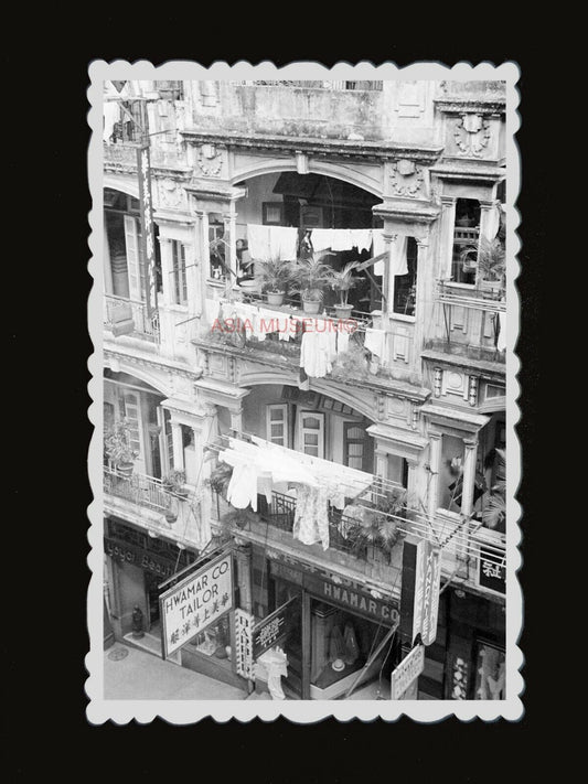 1950s BRITISH COLONIAL BUILDING CLOTHES TAILOR ADS Vintage Hong Kong Photo #1145